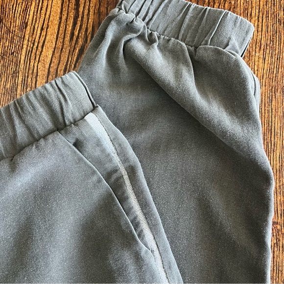 Zara Olive Green Joggers With Metallic Sidestripe Size Medium - Picture 12 of 15